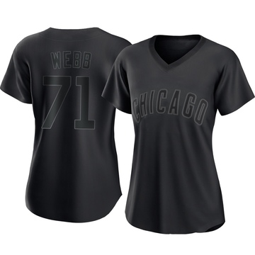 Replica Jacob Webb Women's Chicago Cubs Black Pitch Fashion Jersey