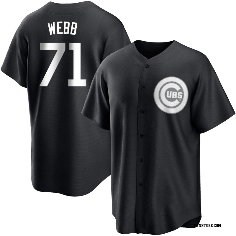 Replica Jacob Webb Youth Chicago Cubs White Black/ Jersey