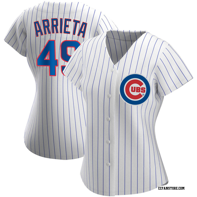 Replica Jake Arrieta Women's Chicago Cubs White Home Jersey