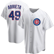 Replica Jake Arrieta Youth Chicago Cubs White Home Jersey