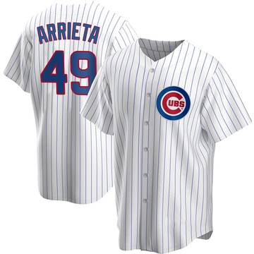 Replica Jake Arrieta Youth Chicago Cubs White Home Jersey