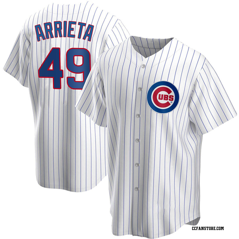 Replica Jake Arrieta Youth Chicago Cubs White Home Jersey