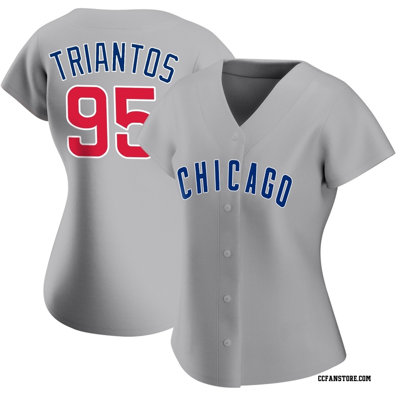 Replica James Triantos Women's Chicago Cubs Gray Road Jersey