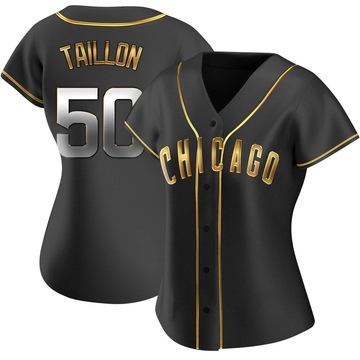 Replica Jameson Taillon Women's Chicago Cubs Black Golden Alternate Jersey