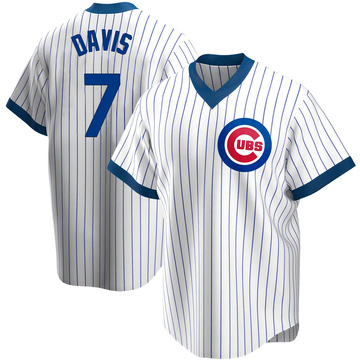 Replica Jody Davis Men's Chicago Cubs White Home Cooperstown Collection Jersey