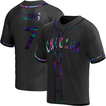 Replica Jody Davis Youth Chicago Cubs Black Holographic Alternate Jersey