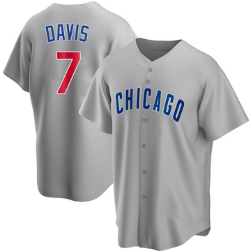 Replica Jody Davis Youth Chicago Cubs Gray Road Jersey