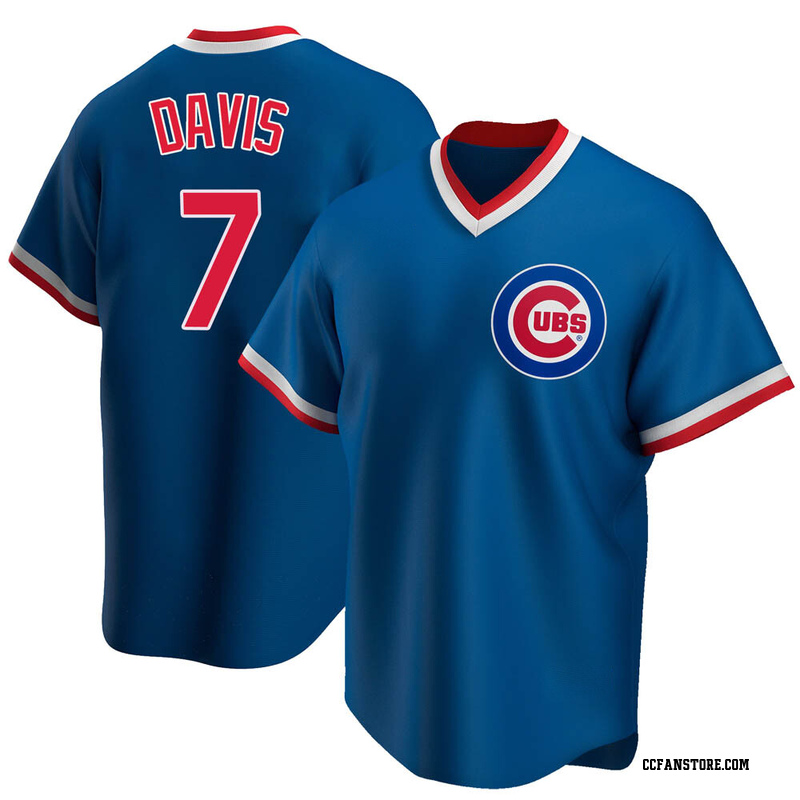 Replica Jody Davis Youth Chicago Cubs Royal Road Cooperstown Collection Jersey