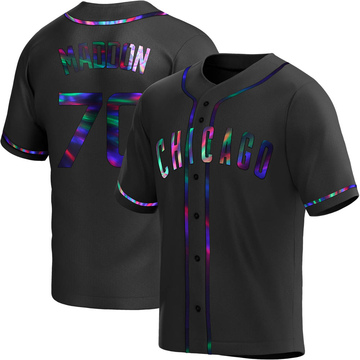 Replica Joe Maddon Youth Chicago Cubs Black Holographic Alternate Jersey
