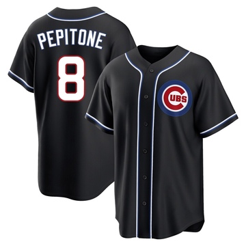 Replica Joe Pepitone Youth Chicago Cubs Black Fashion Out Jersey