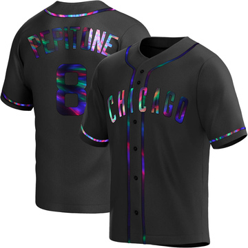 Replica Joe Pepitone Youth Chicago Cubs Black Holographic Alternate Jersey