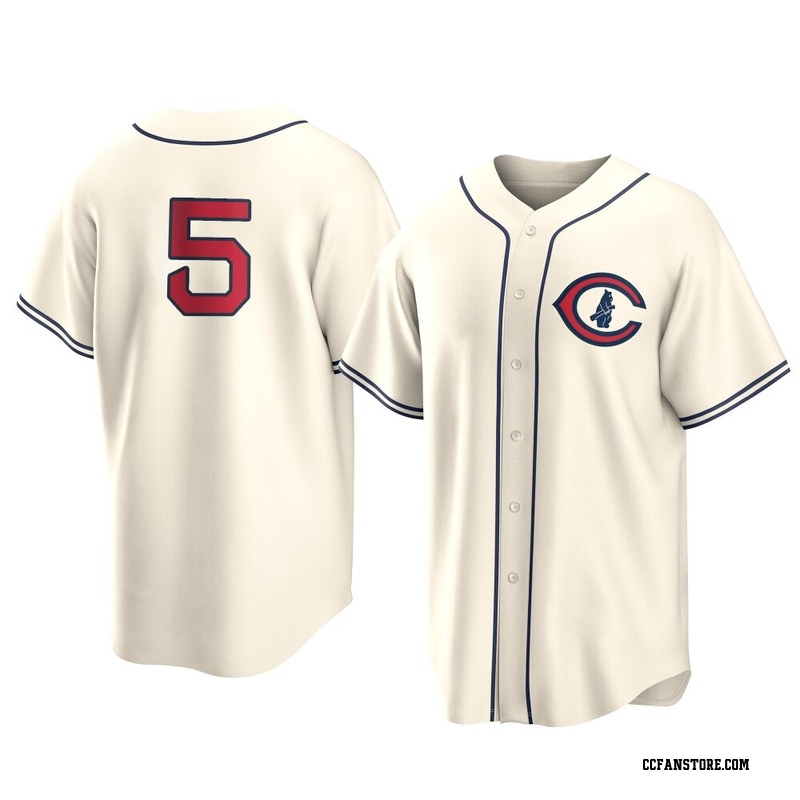 Replica Jon Berti Men's Chicago Cubs Cream 2022 Field Of Dreams Jersey