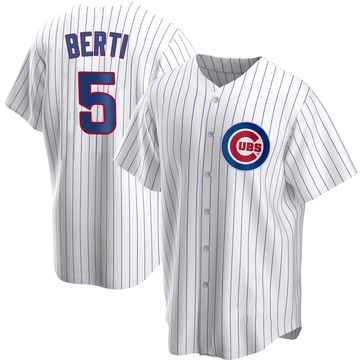 Replica Jon Berti Youth Chicago Cubs White Home Jersey