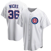 Replica Jordan Wicks Men's Chicago Cubs White Home Jersey