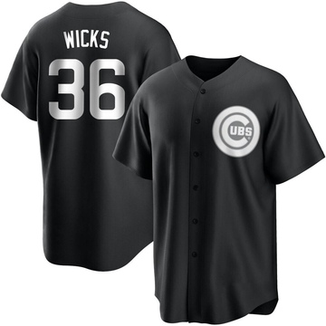 Replica Jordan Wicks Youth Chicago Cubs White Black/ Jersey