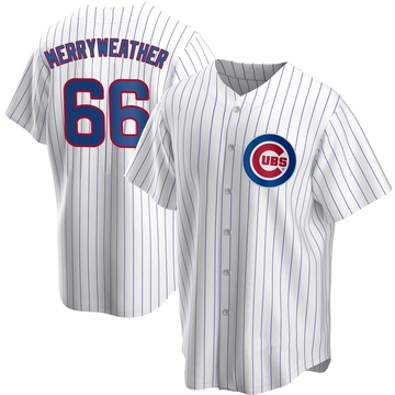 Replica Julian Merryweather Men's Chicago Cubs White Home Jersey