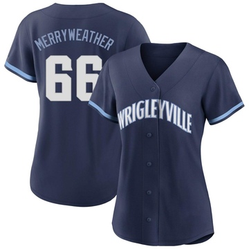 Replica Julian Merryweather Women's Chicago Cubs Navy 2021 City Connect Jersey