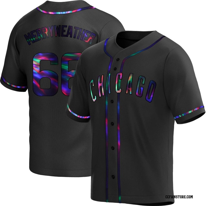 Replica Julian Merryweather Youth Chicago Cubs Black Holographic Alternate Jersey
