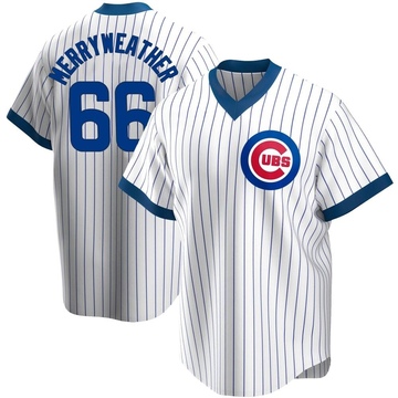 Replica Julian Merryweather Youth Chicago Cubs White Home Cooperstown Collection Jersey