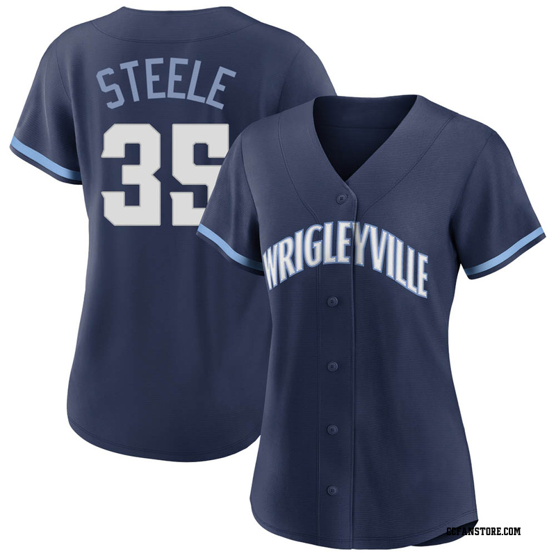 Replica Justin Steele Women's Chicago Cubs Navy 2021 City Connect Jersey
