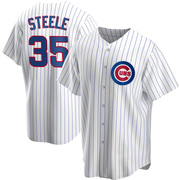 Replica Justin Steele Youth Chicago Cubs White Home Jersey