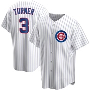 Replica Justin Turner Men's Chicago Cubs White Home Jersey
