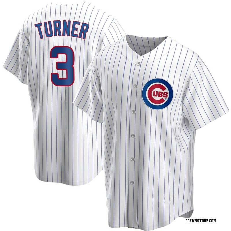 Replica Justin Turner Men's Chicago Cubs White Home Jersey