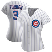 Replica Justin Turner Women's Chicago Cubs White Home Jersey