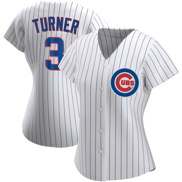 Replica Justin Turner Women's Chicago Cubs White Home Jersey