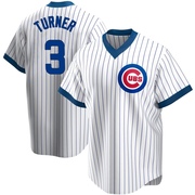 Replica Justin Turner Youth Chicago Cubs White Home Cooperstown Collection Jersey
