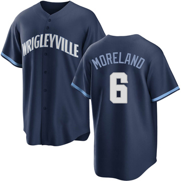 Replica Keith Moreland Youth Chicago Cubs Navy 2021 City Connect Jersey