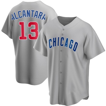 Replica Kevin Alcantara Men's Chicago Cubs Gray Road Jersey