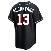 Replica Kevin Alcantara Youth Chicago Cubs Black Fashion Out Jersey