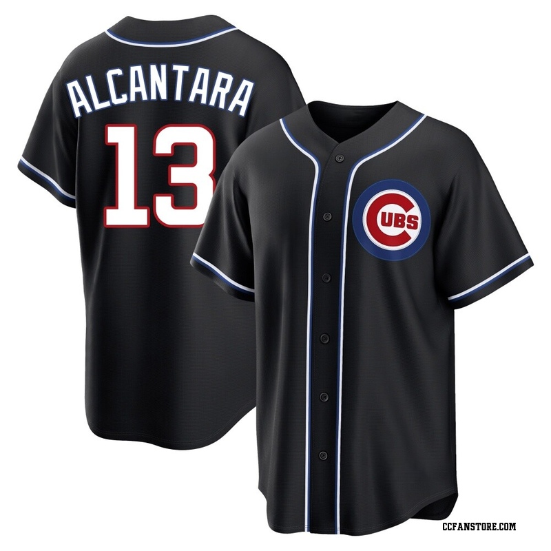 Replica Kevin Alcantara Youth Chicago Cubs Black Fashion Out Jersey