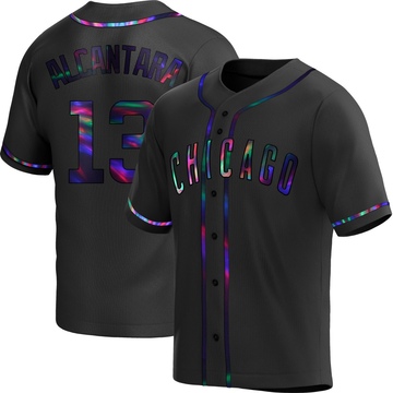 Replica Kevin Alcantara Youth Chicago Cubs Black Holographic Alternate Jersey