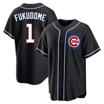 Replica Kosuke Fukudome Youth Chicago Cubs Black Fashion Out Jersey