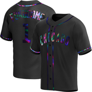 Replica Kosuke Fukudome Youth Chicago Cubs Black Holographic Alternate Jersey