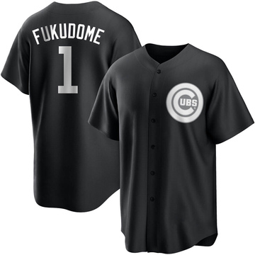 Replica Kosuke Fukudome Youth Chicago Cubs White Black/ Jersey