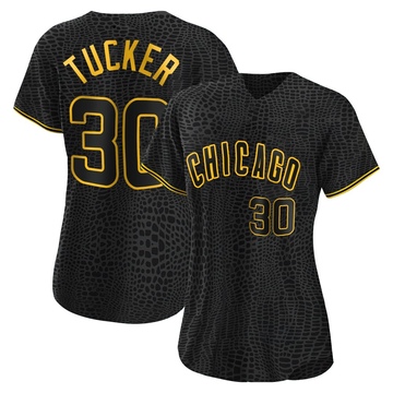 Replica Kyle Tucker Women's Chicago Cubs Black Snake Skin City Jersey