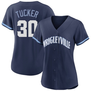 Replica Kyle Tucker Women's Chicago Cubs Navy 2021 City Connect Jersey