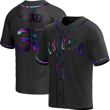 Replica Kyle Tucker Youth Chicago Cubs Black Holographic Alternate Jersey