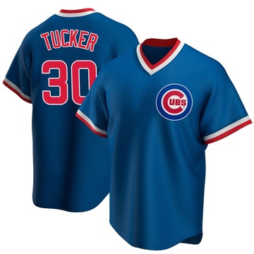 Replica Kyle Tucker Youth Chicago Cubs Royal Road Cooperstown Collection Jersey
