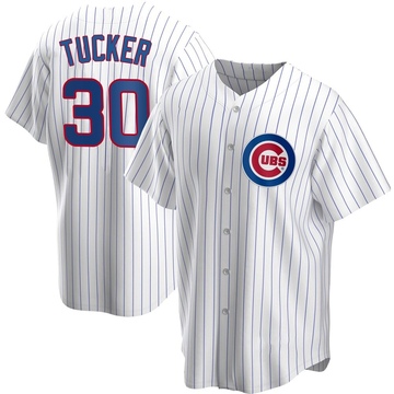 Replica Kyle Tucker Youth Chicago Cubs White Home Jersey