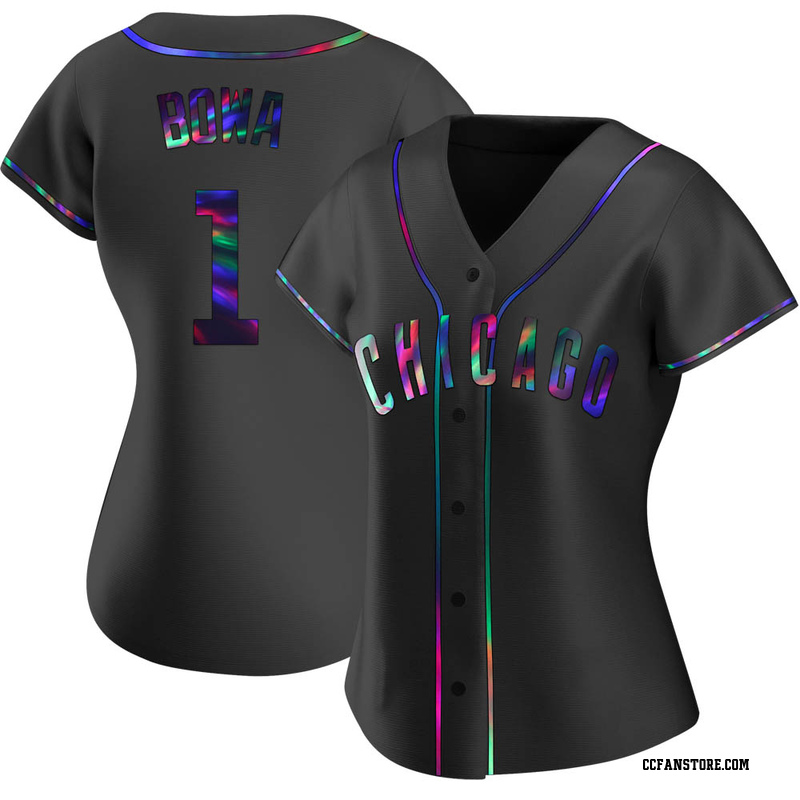 Replica Larry Bowa Women's Chicago Cubs Black Holographic Alternate Jersey