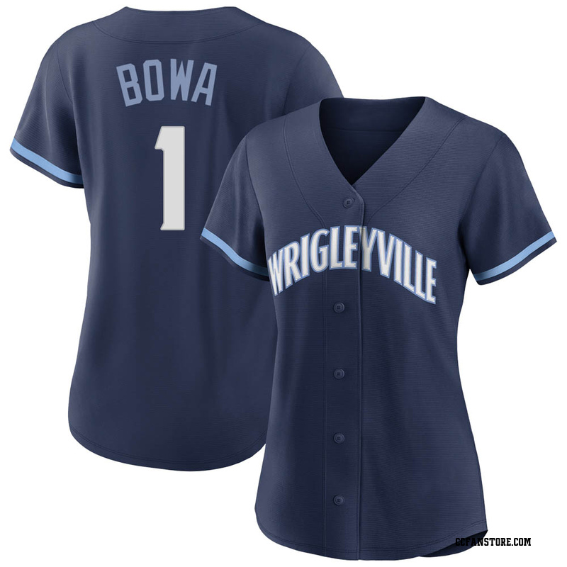 Replica Larry Bowa Women's Chicago Cubs Navy 2021 City Connect Jersey