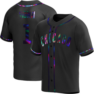 Replica Larry Bowa Youth Chicago Cubs Black Holographic Alternate Jersey