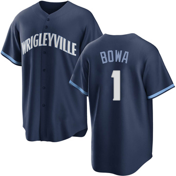 Replica Larry Bowa Youth Chicago Cubs Navy 2021 City Connect Jersey