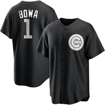 Replica Larry Bowa Youth Chicago Cubs White Black/ Jersey