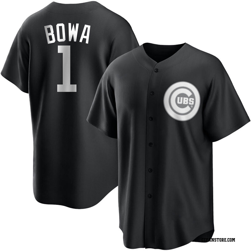 Replica Larry Bowa Youth Chicago Cubs White Black/ Jersey