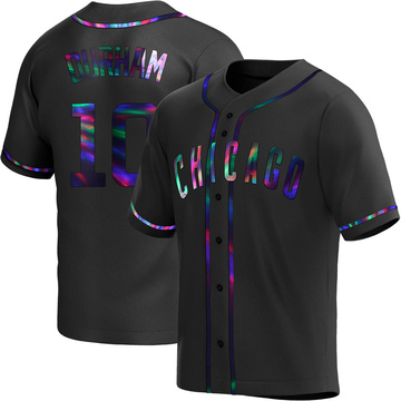 Replica Leon Durham Men's Chicago Cubs Black Holographic Alternate Jersey